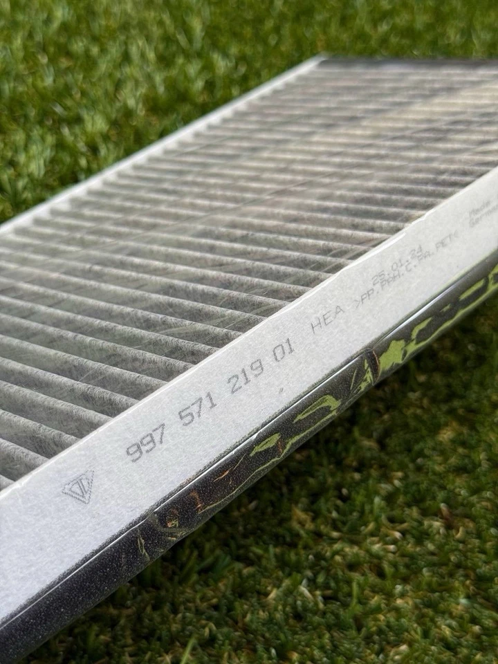 Filtro de aire de cabina Porsche 911 Boxster Cayman carbón activado OEM Foto 4 de 4