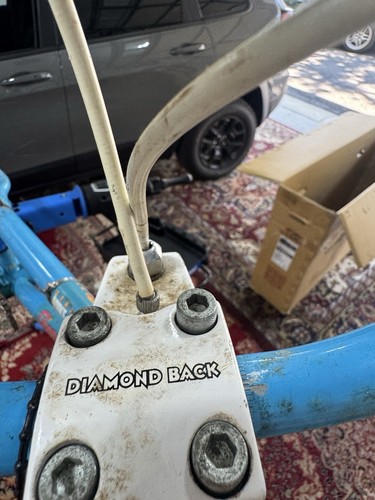 Diamond Back Strike Zone 1986 BMX Freestyle Bike White with Blue Accents - Picture 11 of 24