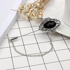 Punta Catena Nappe Spilla Collare Pin Gioielli Punte Del Collo Gemma Vintage