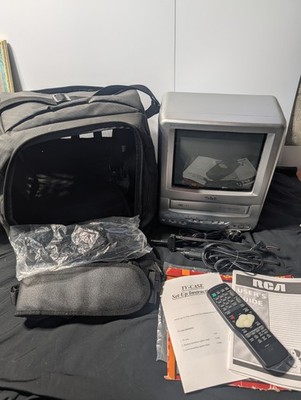RCA 9'' Color Gaming TV/VCR Combo VHS Retro CRT TV T09085 26/32 Micron w/ Remote