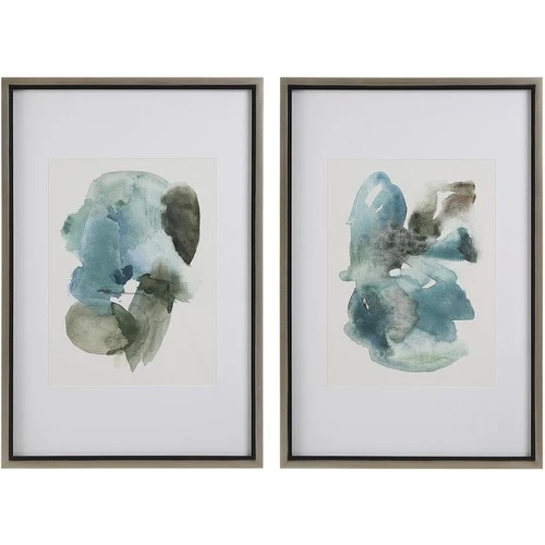 Uttermost 32291 Blueprints 40 X 27 inch Watercolor Prints, Set of 2 - Picture 1 of 7