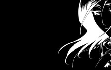Anime bleach kuchiki rukia black dark vectors girls face Custom Gaming Mat Desk