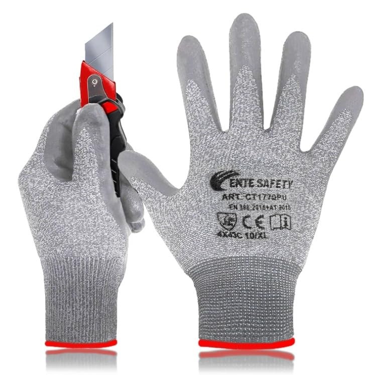 Gants anti-coupure niveau 5 pour éviter les blessures aux mains en taille L
