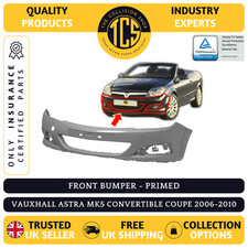 FRONT BUMPER PRIMED - VAUXHALL ASTRA CONVERTIBLE COUPE 2006-2010 -INSURANCE CERT