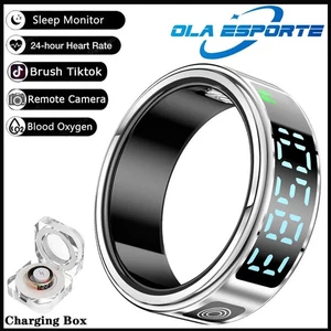 Smart Ring Fitness Tracker Imperméable 5ATM Fréquence cardiaque Blood Oxygen Sleep Monitor