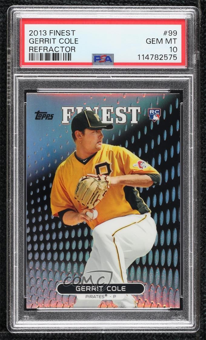 2013 Topps Finest Refractor Gerrit Cole #99 PSA 10 GEM MT Rookie RC 00ur