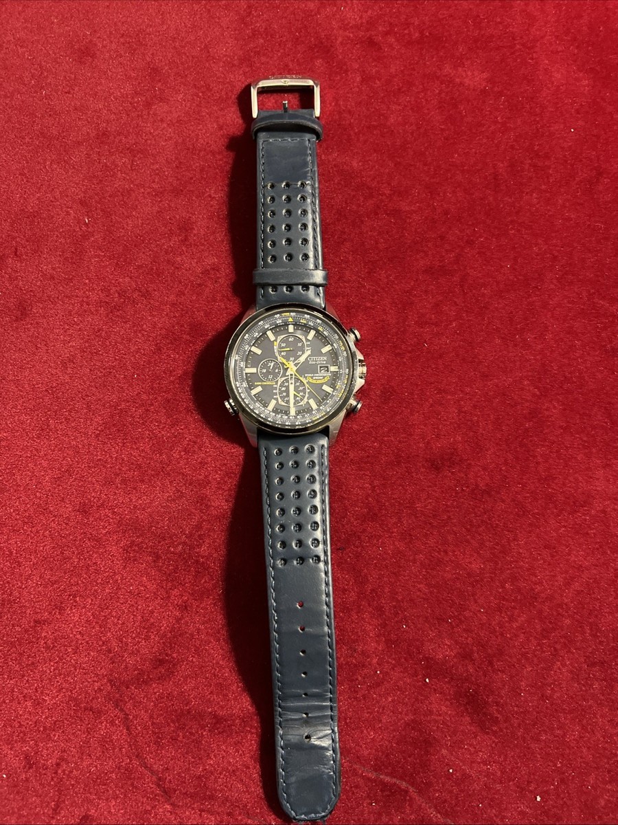 CITIZEN ECO DRIVE MAN'S WORLD CHRONOGRAPH BLUE ANGELS A-T WATCH
