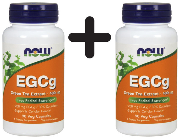 2 X Now Foods Egcg Green Tea Extract, 400Mg - 90 Vcaps (149,94 Eur/Kg)-image