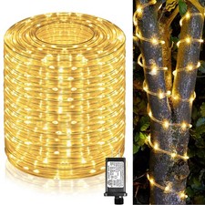 164FT Rope Lights Outdoor, 500 LED Rope Lights Indoor Waterproof, 8 Modes Plug