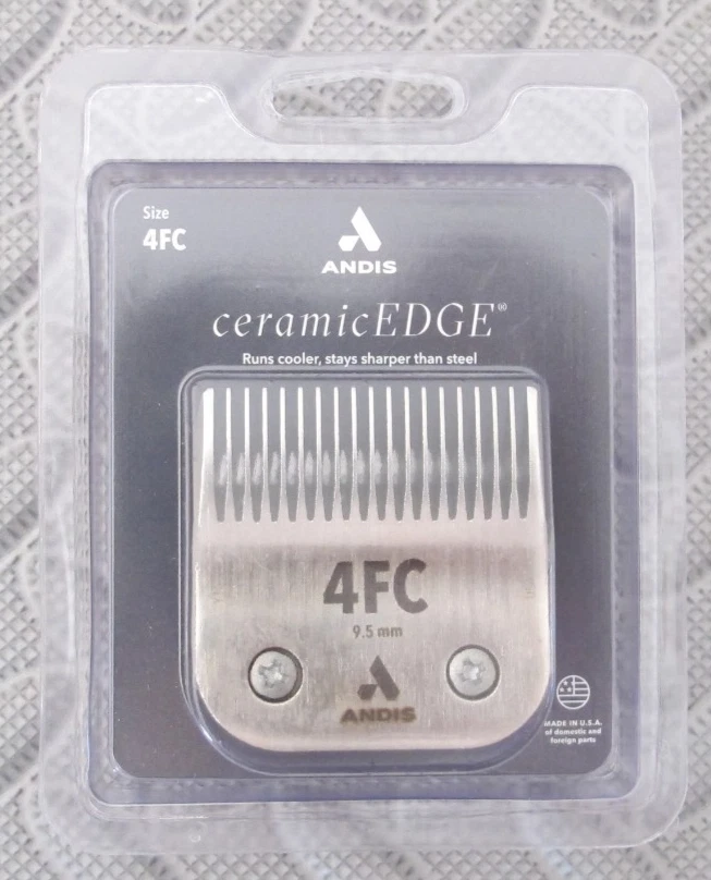 Andis Ceramic Edge Carbon-Infused Steel Pet Clipper Blade Size-4FC 3/8-Inch Cut
Opens in a new windo
