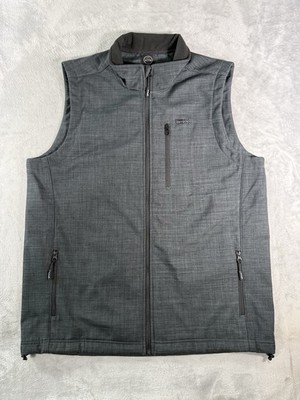 Wrangler ATG Vest Mens XL Tall Grey Full Zip Outdoor