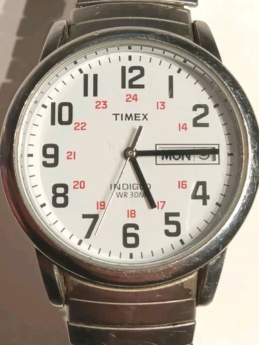 Vintage Men's Timex Indiglo Wrist Watch - See Description