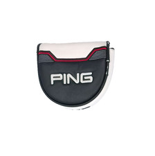 Ping White Red Black Mallet Putter Headcover Preowned Condition GREAT