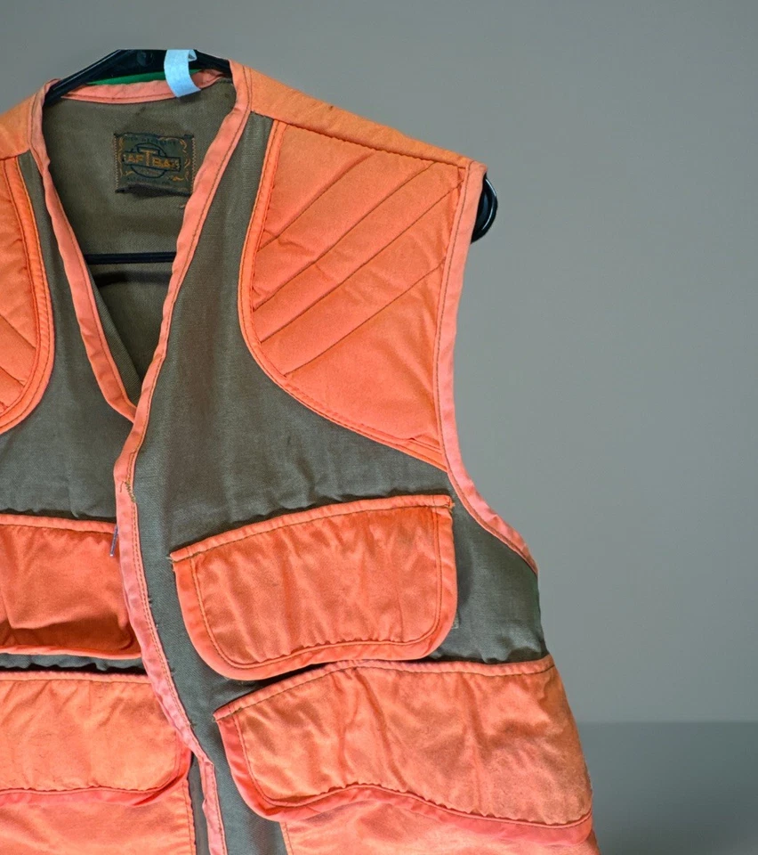 Chaleco de Caza SafTbak De Colección Grande o X Grande Naranja Marrón Para Hombre Repelente al Agua Foto 3 de 4