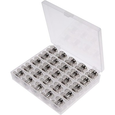 Empty Bobbins with Spool Box, white,