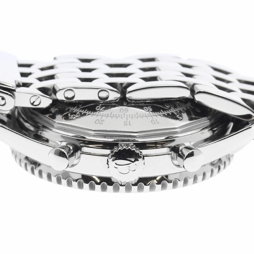 BREITLING WATCH A23322 NAVITIMER CHRONOGRAPH AUTOMATIC DATE SILVER DIAL SS MEN'S image 5
