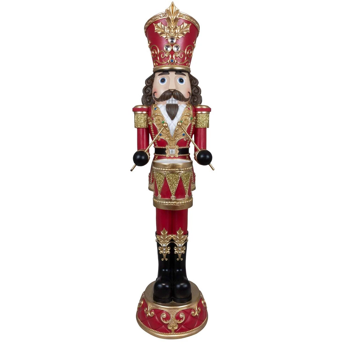 Kleiner Weihnachts-holzknacker Bär Figur Mit Umhan Produktbild-Vorschau 2
