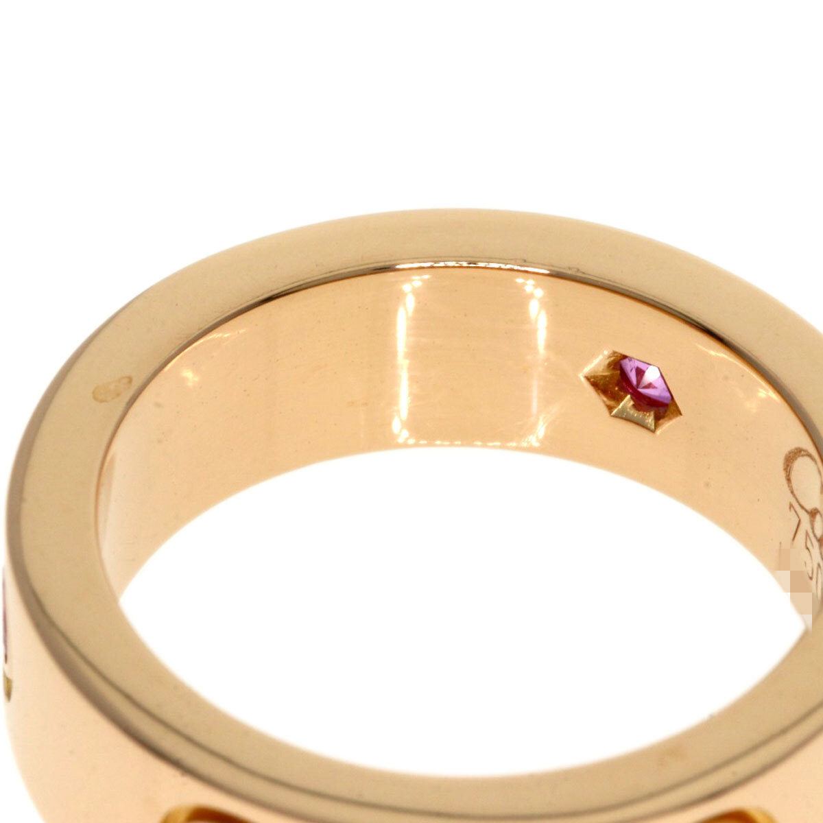 CARTIER Ring love ring pink sapphire # 48 K18 Pink Gold | eBay