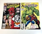 Amazing Spider-Man #366 (Red Skull Taskmaster) & #382 (w/ Hulk) 2 comic lot!