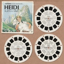 Set of three View-Master reels Heidi 1958