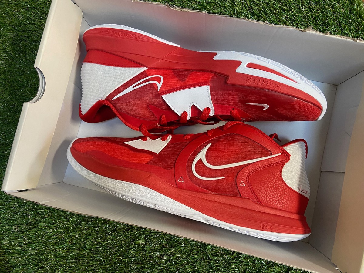 NIKE by you バスケットボールシューズ 22.5㎝レッド/ホワイト Nike Kyrie Low 5 University Red TB White Basketball Shoes DO9617