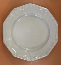 Antique J. WEDGWOOD IRONSTONE England Embossed Dinner Plate Kite Mark 1856 EUC