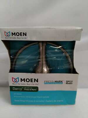 MOEN Darcy Towel Ring with Press and Mark in Brushed Nickel