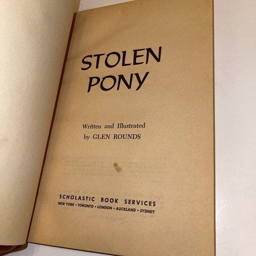 1969 Stolen Pony by Glen Rounds Scholastic 1st Printing - Foto 7 di 12