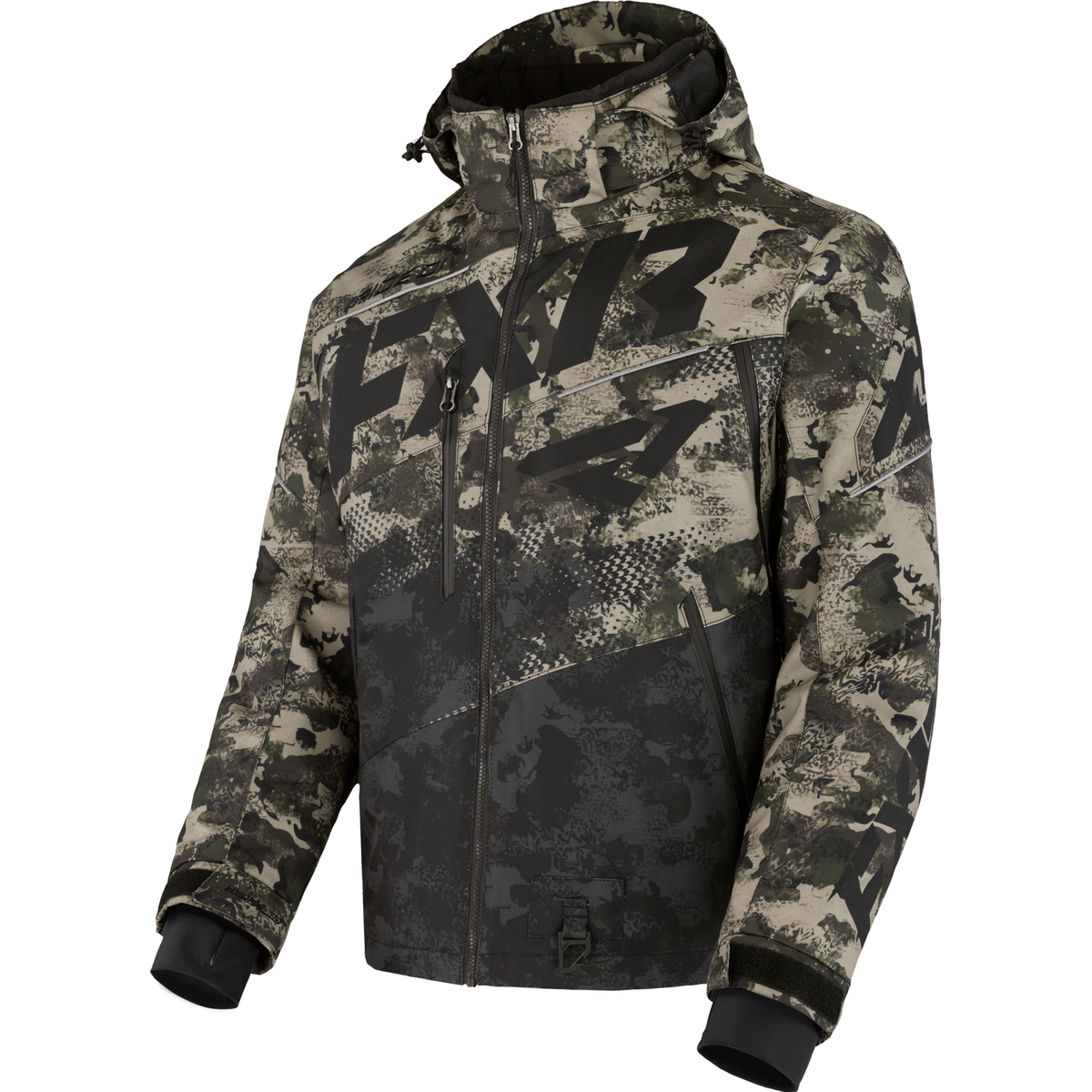 FXR Boost FX 2-In-1 F.A.S.T. Insulated Snowmobile Jacket - Army