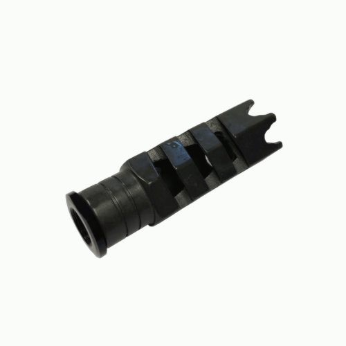 1/2x28 TPI Thread Steel Muzzle Brake With Thead Converter For 9mm | eBay