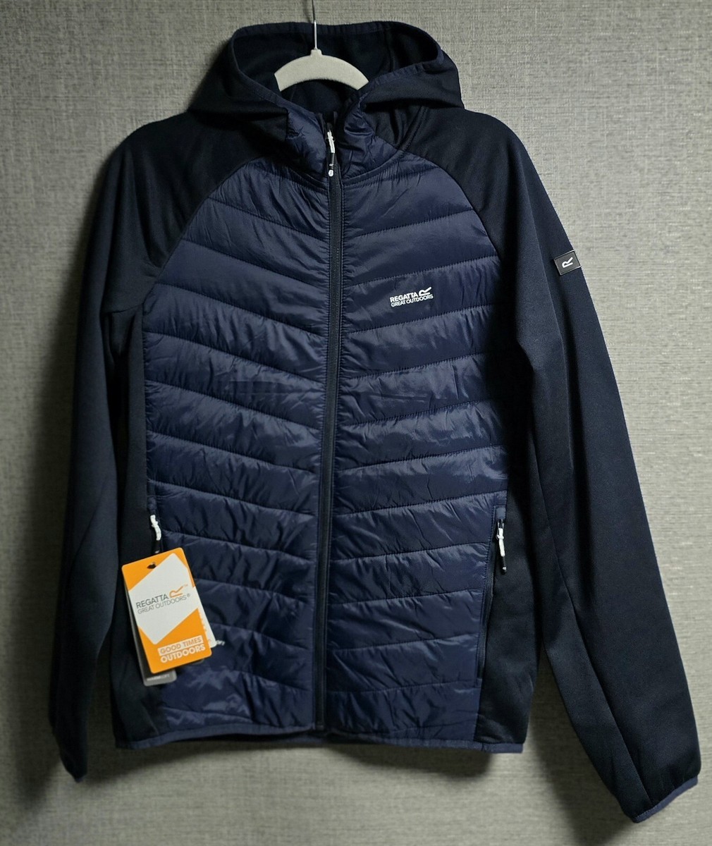 REGATTA Andreson VIII Hybrid Men Navy Hooded Jacket, Long Sleeves