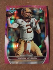 2022 TANNER MORGAN BOWMAN CHROME UNIVERSITY PINK ROOKIE CARD RC #11 MINNESOTA 