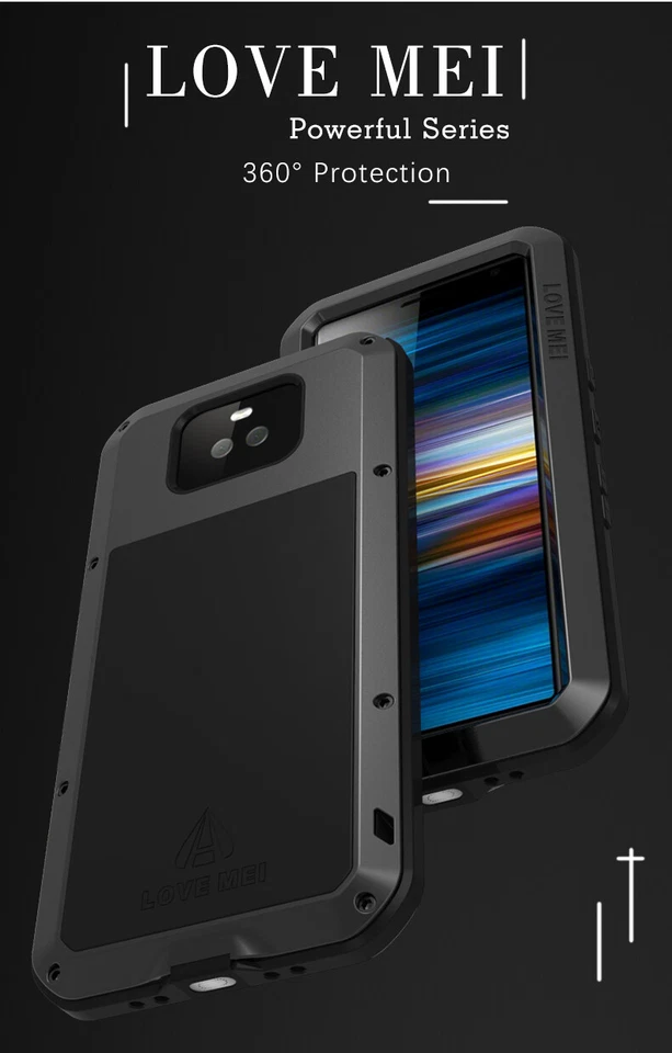 LOVE MEI Waterproof Outdoor Alu Gorilla Glass Case for Sony Xperia 5 XZ1 10 Plus - Image 2 of 4