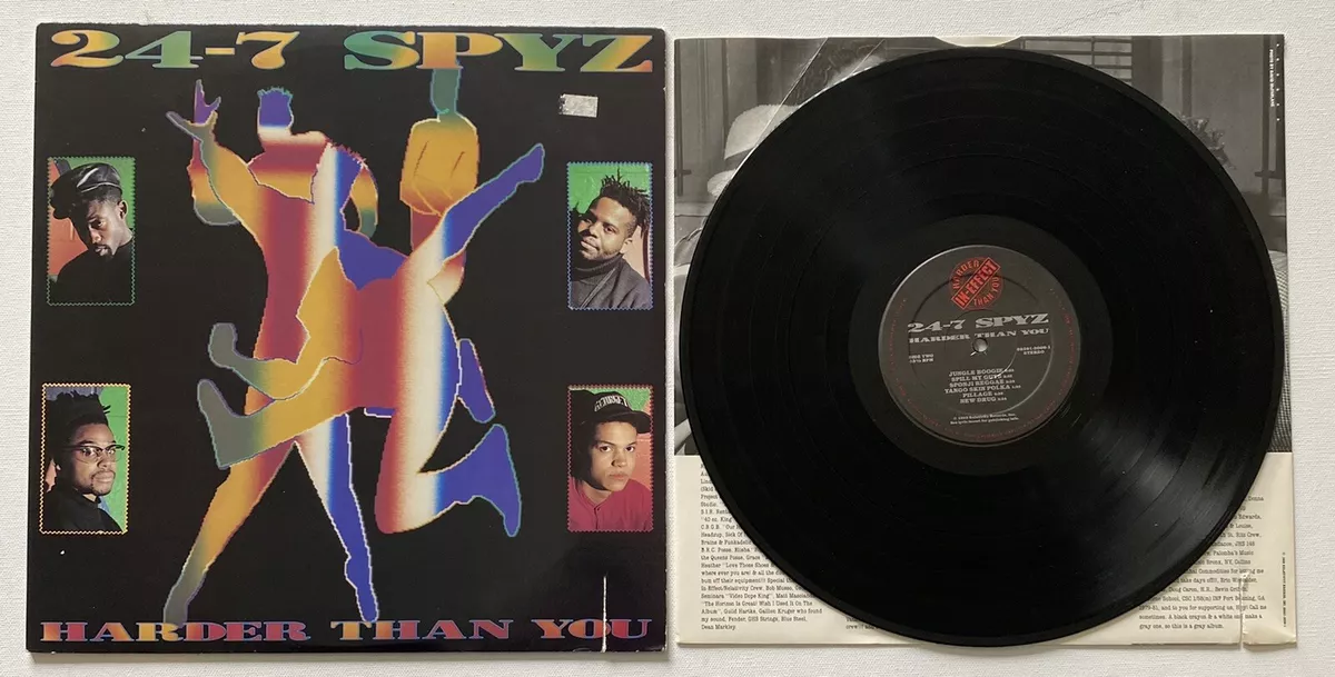 33 LP vinyl record, 24-7 spyz, harder than you, 1989 relativity, vg/ex cond