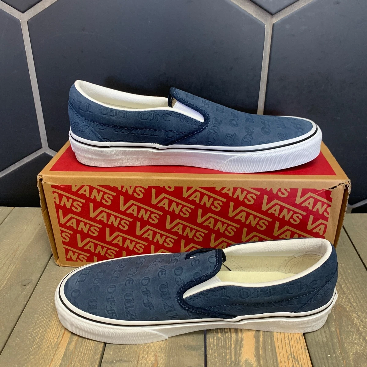 Indigo blue vans cheap