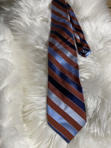 100% Silk Nautica Mens Stripes Neck Tie
