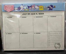 HELLO KTTY AND FRIENDS 17-MONTH DESK PAD 2025
