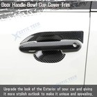 Carbon Fiber Door Bowl Cover Trims For Toyota RAV4 2019-2025 – 4pc Set