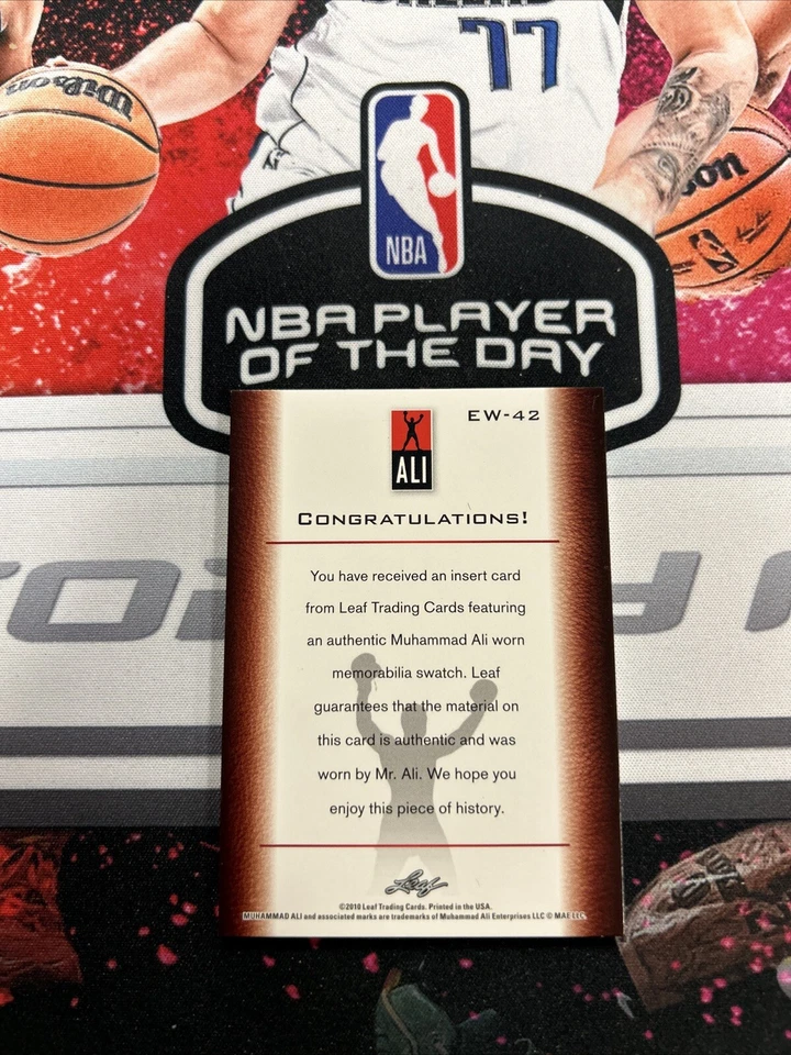 2010 Leaf Muhammad Ali Event Worn Memorabilia bronze /60 #EW-49 The Greatest - Image 2 of 2