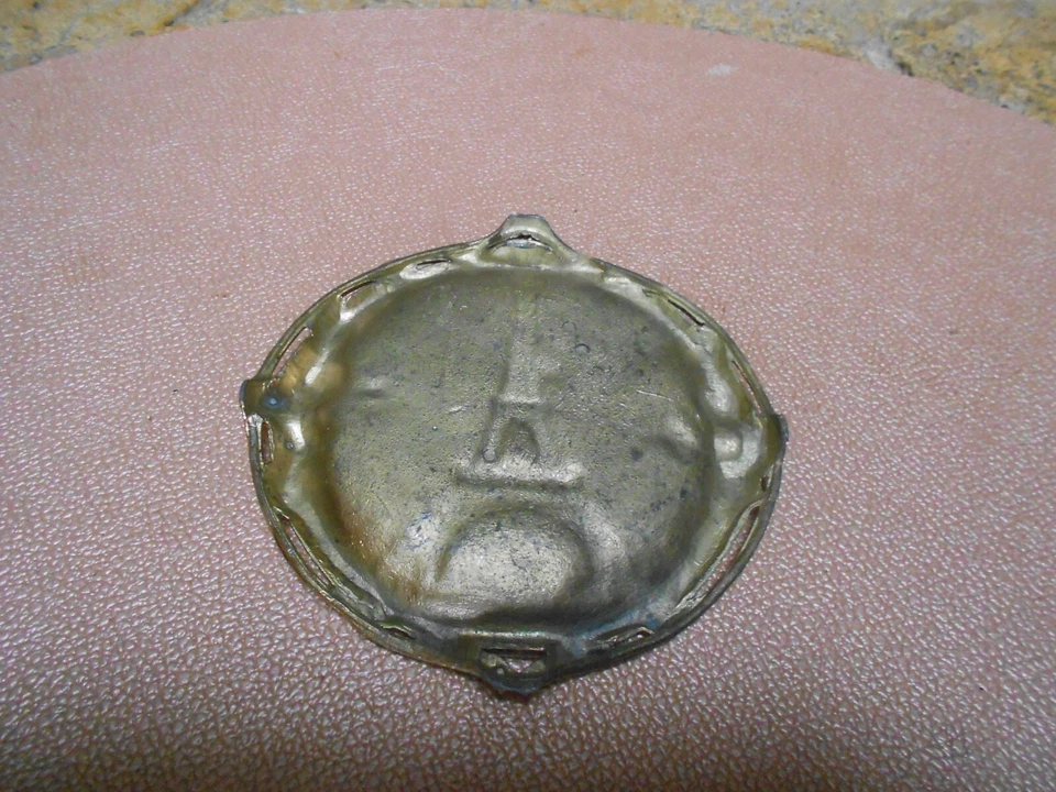 Vide poche en métal ANCIEN  PARIS La Tour Eiffel - Photo 4/4