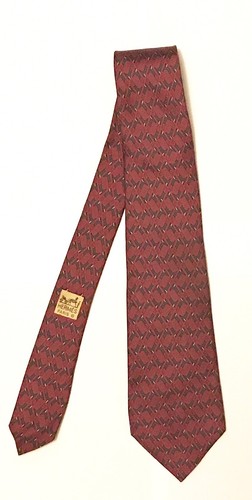 Cravate HERMÈS 100% Soie - Modèle 7867 UA, Vert - Occasion Comme Neuf, Authentique