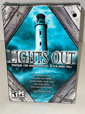 Lights Out - PC Adventure Company Point Click NTSC Medium Box NEW