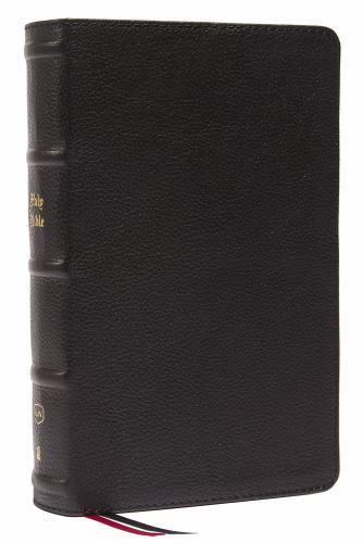 KJV, Personal Size, Large Print, Single-Column, Reference Bible, Genuine Leather, Red Letter, Thumb Indexed, Comfort Print: Holy Bible, King James Version [Black]