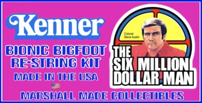 1977 Kenner 15'' SIX MILLION DOLLAR MAN BIONIC BIGFOOT FIGURE ARM RESTRING KIT