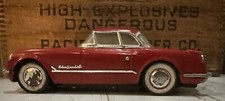 Vintage MF-316 Red 1953 Corvette Coupe Tin Friction 1:18 Car