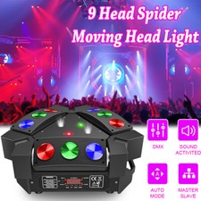 240W DJ Party Laser Light 9LED RGB DMX Spider Beam Moving Head Stage Lighting US