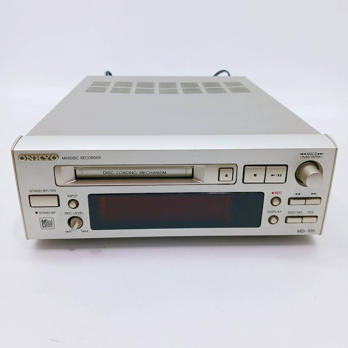 Onkyo MD-105 ミニディスクレコーダー　MDレコーダー Onkyo Md-105fx Hi-md Mini Disc Recorder MD105FX Silver MDLP