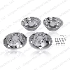 19.5" STAINLESS WHEEL SIMULATORS FOR 2013-2020 DODGE RAM 4500 5500 10 LUG