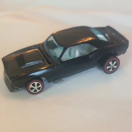 Hot Wheels Redline Custom Camaro 1967 Black Diecast Car 1:64 Opening Hood