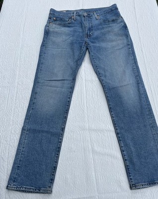 Levi's 511 Premium Big E Jeans Size 34x32 Medium Wash Slim Fit Blue Denim